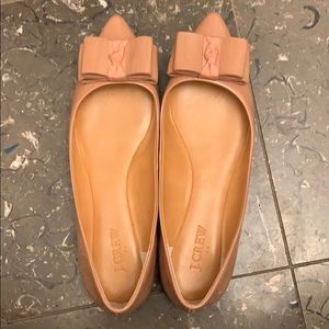 J. Crew Nude Bow Flats, Size 8